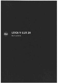 Leica V Lux 20 manual. Camera Instructions.
